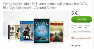 reBuy-Gutschein mit 10 € für 5 € bei Groupon